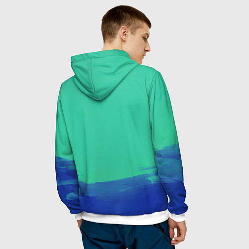 Мужская толстовка Марк Скаут - Разделение / 3D-Белый – фото 4