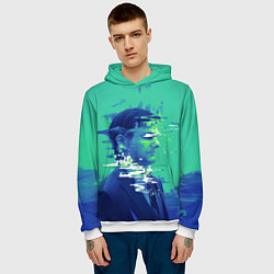 Толстовка-худи мужская Марк Скаут - Разделение, цвет: 3D-белый — фото 2