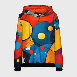 Мужская толстовка Динамичный красочный паттерн