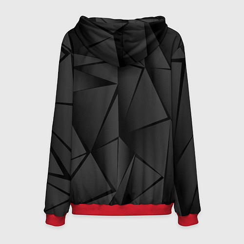 Мужская толстовка Велес лапа медведя / 3D-Красный – фото 2