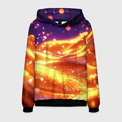 Мужская толстовка Золотая волнистая текстура