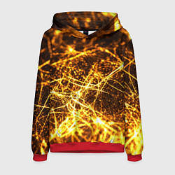 Мужская толстовка Текстура золотые нити