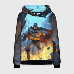 Мужская толстовка Бэтмен в прыжке