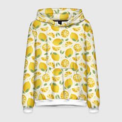Мужская толстовка Сочные лимоны - паттерн