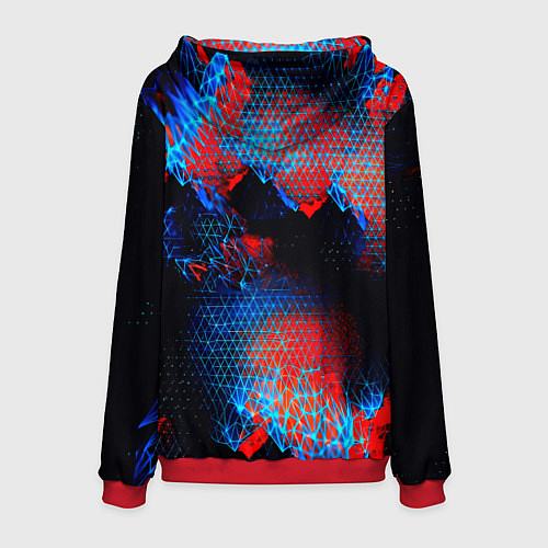 Мужская толстовка Doom космическая абстракция / 3D-Красный – фото 2