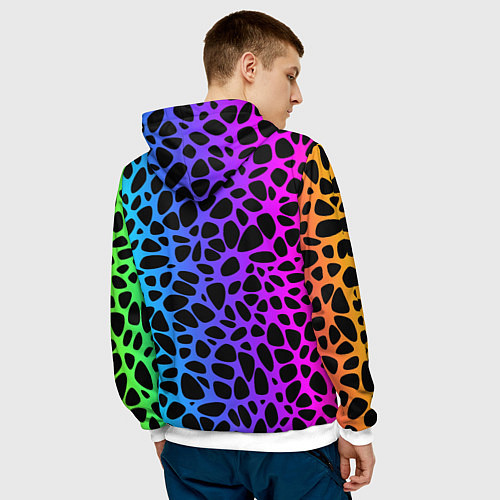 Мужская толстовка Кактус инопланетянин / 3D-Белый – фото 4