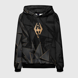 Мужская толстовка Skyrim golden poly