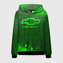Мужская толстовка Chevrolet - green gradient