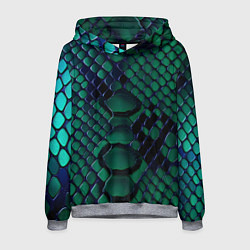 Мужская толстовка Бирюзовая змеиная кожа