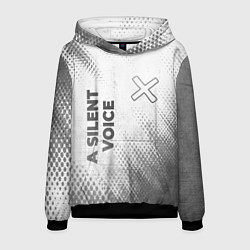 Мужская толстовка A Silent Voice - white gradient вертикально
