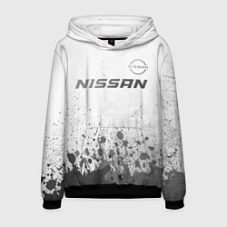 Мужская толстовка Nissan - white gradient посередине