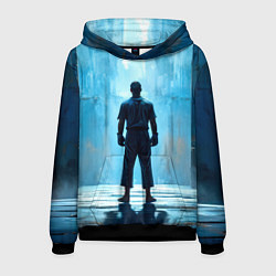 Мужская толстовка Боец крав-мага на синем