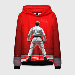 Мужская толстовка Боец джиу-джитсу на красном