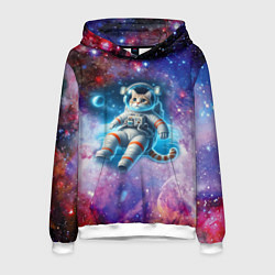 Мужская толстовка The cat is a brave cosmonaut - ai art