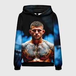 Мужская толстовка Дастин Порье в дыму