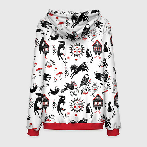 Мужская толстовка Русские сказки / 3D-Красный – фото 2