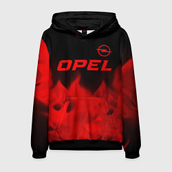 Мужская толстовка Opel - red gradient посередине