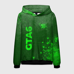 Мужская толстовка GTA6 - green gradient вертикально