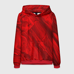 Толстовка-худи мужская Красный камень абстракция, цвет: 3D-красный
