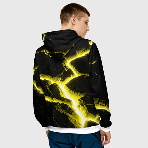 Мужская толстовка The rift / 3D-Белый – фото 4