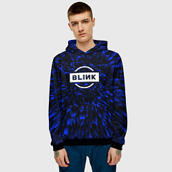 Толстовка-худи мужская Blackpink blue energy, цвет: 3D-черный — фото 2