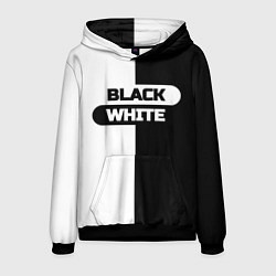 Мужская толстовка Black white пополам