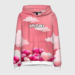Мужская толстовка Inzoi сердечки и облака