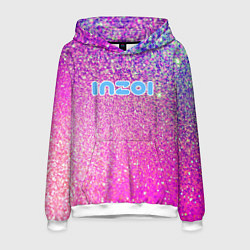 Мужская толстовка Inzoi лого и розовые блестки