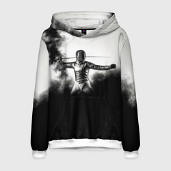 Мужская толстовка Фехтовальщик в черном дыму