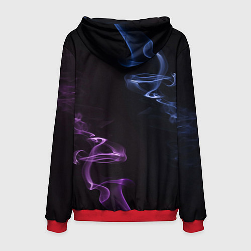 Мужская толстовка Color black blue pink / 3D-Красный – фото 2
