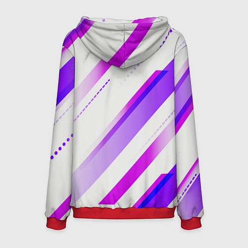 Мужская толстовка Color white pink / 3D-Красный – фото 2