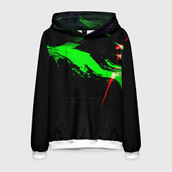 Мужская толстовка Color black green red