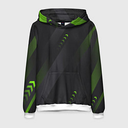 Мужская толстовка Color black green