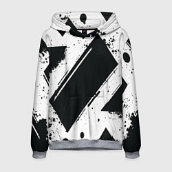 Мужская толстовка Color black white