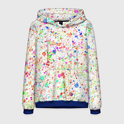 Мужская толстовка Белый с разноцветными брызгами