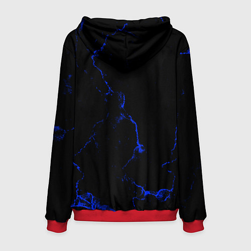 Мужская толстовка Color black blue / 3D-Красный – фото 2