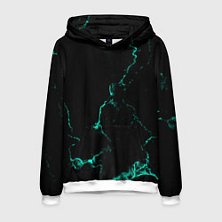 Мужская толстовка Color black turquoise