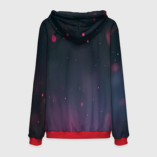 Мужская толстовка Красный череп в скафандре космонавта / 3D-Красный – фото 2