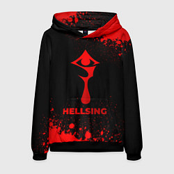 Мужская толстовка Hellsing - red gradient