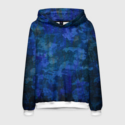 Мужская толстовка Абстракция - blue uniform camouflage