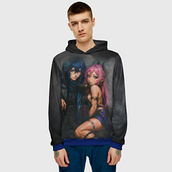 Толстовка-худи мужская Ситлали и Оророн, цвет: 3D-синий — фото 2