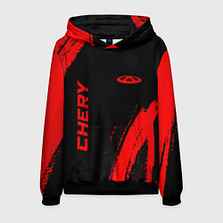 Мужская толстовка Chery - red gradient вертикально