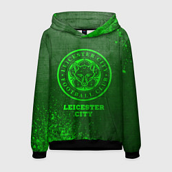 Мужская толстовка Leicester City - green gradient