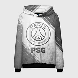 Толстовка-худи мужская PSG - white gradient, цвет: 3D-черный