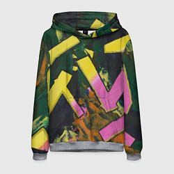 Мужская толстовка Yellow letters on black