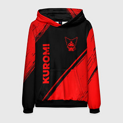 Мужская толстовка Kuromi - red gradient вертикально
