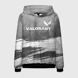 Мужская толстовка Valorant - grey gradient посередине