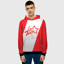 Толстовка-худи мужская Победа 9 мая звезда, цвет: 3D-черный — фото 2