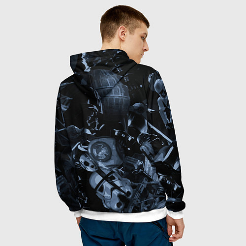 Мужская толстовка Star wars персонажи из звездных войн / 3D-Белый – фото 4