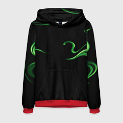 Мужская толстовка The color is light green abstraction